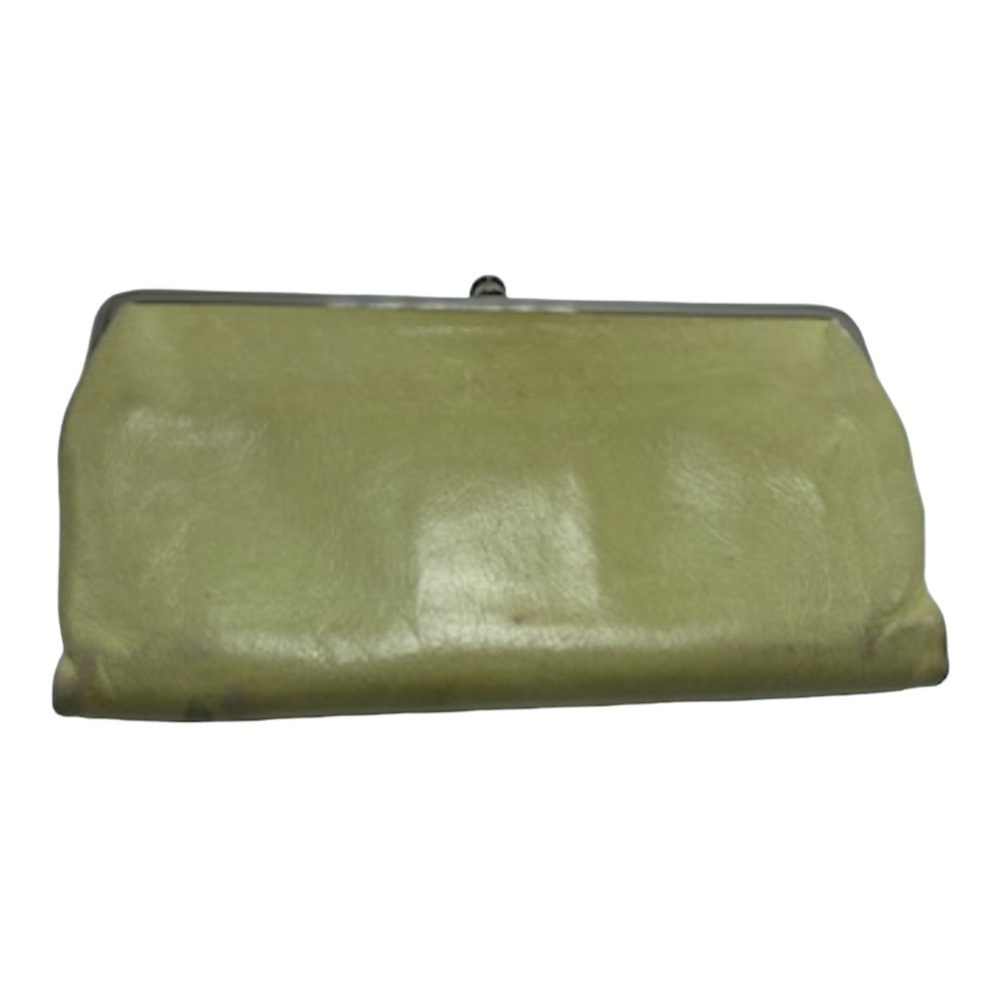 HOBO international Lauren leather wallet kisslock clutch